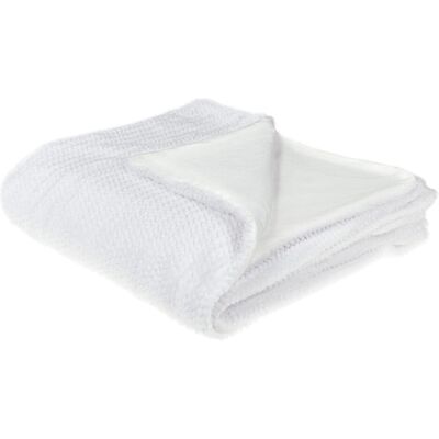 Beliani Couverture en polyester blanc 200 x 220 cm - Douce et Moelleuse - Publicité Beliani Couverture en polyester blanc 200 x 220 cm - Douce et Moelleuse - Publicité