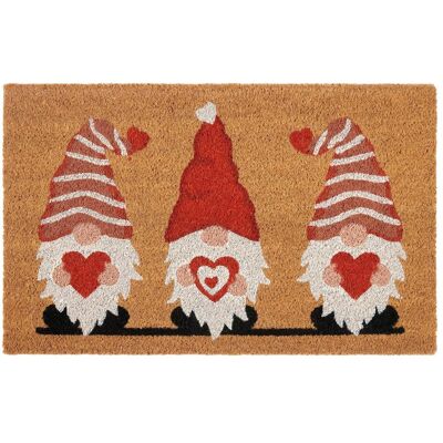 HANSE HOME Tapis en fibre de coco Gnome Cœur - Extérieur - Publicité HANSE HOME Tapis en fibre de coco Gnome Cœur - Extérieur - Publicité