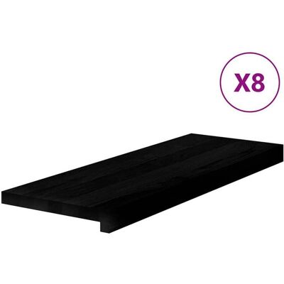 vidaXL Marches d'escalier en chêne - 8 pcs, Marron foncé - Publicité vidaXL Marches d'escalier en chêne - 8 pcs, Marron foncé - Publicité