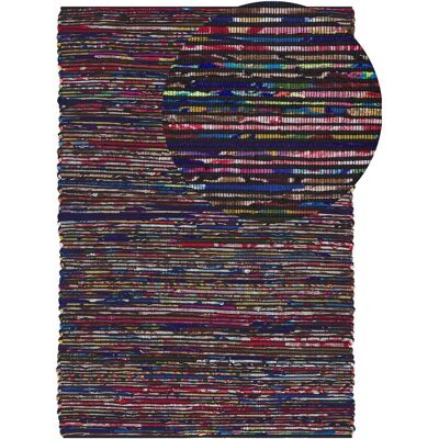 Tapis Beliani Multicolore Sombre en Coton 160 x 230 cm - Tapis - Publicité Tapis Beliani Multicolore Sombre en Coton 160 x 230 cm - Tapis - Publicité