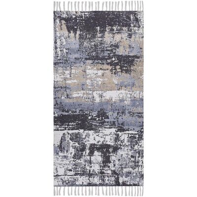 Tapis Multicolore en Polyester et Coton 80 x 150 cm Beliani - Publicité Tapis Multicolore en Polyester et Coton 80 x 150 cm Beliani - Publicité