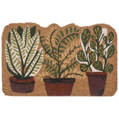 Beliani Tapis d'entrée Nature en Coir 40 x 60 cm - Tapis - Publicité Beliani Tapis d'entrée Nature en Coir 40 x 60 cm - Tapis - Publicité