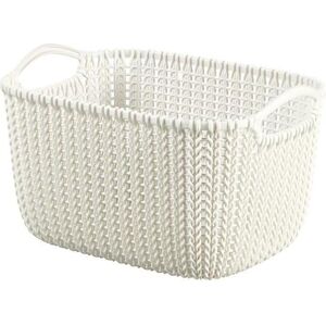 Curver Corbeille de rangement, Basket Knit S Oasis White (29 cm) - Publicité Curver Corbeille de rangement, Basket Knit S Oasis White (29 cm) - Publicité