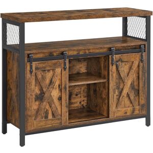 Vasagle, Commode + buffet, Buffet, LSC092B01 marron 100,0 x 33,0 x 80,0 cm (33 x 100 x 80 cm) - Publicité Vasagle, Commode + buffet, Buffet, LSC092B01 marron 100,0 x 33,0 x 80,0 cm (33 x 100 x 80 cm) - Publicité