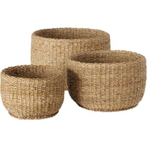 Boltze Home, Panier de rangement, Sophy - Ensemble de 3 paniers en jonc de mer - Publicité Boltze Home, Panier de rangement, Sophy - Ensemble de 3 paniers en jonc de mer - Publicité