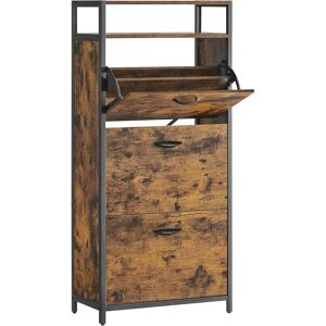 Vasagle, Armoire à chaussures, Armoire à chaussures, LBS101B01 marron 1 étagère 60,0 x 30,0 x 130,0 cm (60 x 30 x 130 cm) - Publicité Vasagle, Armoire à chaussures, Armoire à chaussures, LBS101B01 marron 1 étagère 60,0 x 30,0 x 130,0 cm (60 x 30 x 130 cm) - Publicité