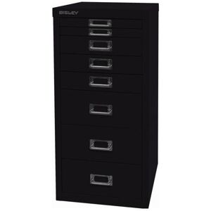 Armoire de rangement BISLEY - 8 tiroirs - Noir - Publicité Armoire de rangement BISLEY - 8 tiroirs - Noir - Publicité