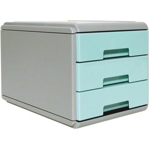 Arda, Commode + buffet, 19P3PPASBL Mini tiroir à 3 tiroirs bleu pastel (17.70 x 25.40 x 17 cm) - Publicité Arda, Commode + buffet, 19P3PPASBL Mini tiroir à 3 tiroirs bleu pastel (17.70 x 25.40 x 17 cm) - Publicité