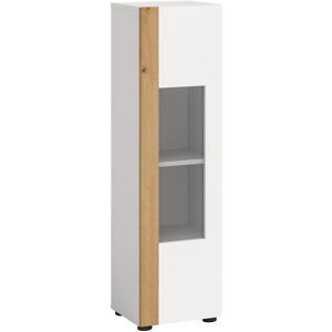 Xonox Home, Vitrine + meuble buffet, Ruda (30 x 33 x 112 cm) - Publicité Xonox Home, Vitrine + meuble buffet, Ruda (30 x 33 x 112 cm) - Publicité