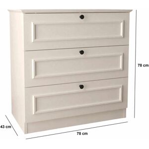 Skye Decor, Commode + buffet, Mira Dresser (78 x 43 x 78 cm) - Publicité Skye Decor, Commode + buffet, Mira Dresser (78 x 43 x 78 cm) - Publicité