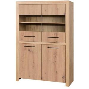 ADRK Furniture, Vitrine + meuble buffet, JANEZ Low-Site (110 x 40 x 160 cm) - Publicité ADRK Furniture, Vitrine + meuble buffet, JANEZ Low-Site (110 x 40 x 160 cm) - Publicité