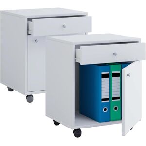 Conteneur de Bureau Masola - Blanc - 45x38x54 cm - Publicité Conteneur de Bureau Masola - Blanc - 45x38x54 cm - Publicité
