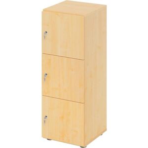 Armoire à casiers Hammerbacher Frêne V234L3/3/3/DS - 3 Compartiments - Publicité Armoire à casiers Hammerbacher Frêne V234L3/3/3/DS - 3 Compartiments - Publicité