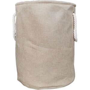 Latja, Panier à linge, Panier à linge en lin beige 2pcs - Publicité Latja, Panier à linge, Panier à linge en lin beige 2pcs - Publicité