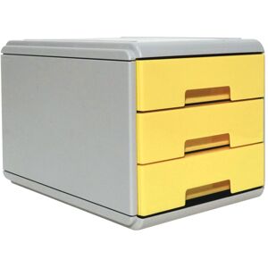 Arda, Commode + buffet, 19P3PPASG Mini tiroir 3 tiroirs jaune pastel (17.70 x 25.40 x 17 cm) - Publicité Arda, Commode + buffet, 19P3PPASG Mini tiroir 3 tiroirs jaune pastel (17.70 x 25.40 x 17 cm) - Publicité