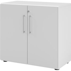 Hammerbacher, Armoire de bureau, Étagère/portes 2OH 928T2 Blanc/gris (80 x 41.70 x 74.80 cm) - Publicité Hammerbacher, Armoire de bureau, Étagère/portes 2OH 928T2 Blanc/gris (80 x 41.70 x 74.80 cm) - Publicité