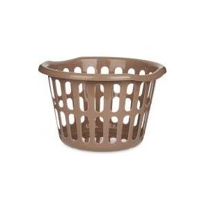 Kipit, Corbeille de rangement, panier rond 40cm de diamètre ajouré taupe - Publicité Kipit, Corbeille de rangement, panier rond 40cm de diamètre ajouré taupe - Publicité