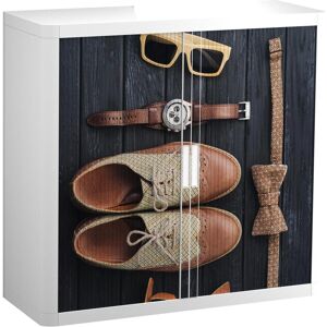 Paperflow Modèle 61456 Armoire de rangement avec 2 étagères - Publicité Paperflow Modèle 61456 Armoire de rangement avec 2 étagères - Publicité