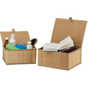 Relaxdays, Corbeille de rangement, 2x bacs-de-rangement (30 cm, 2x) - Publicité Relaxdays, Corbeille de rangement, 2x bacs-de-rangement (30 cm, 2x) - Publicité