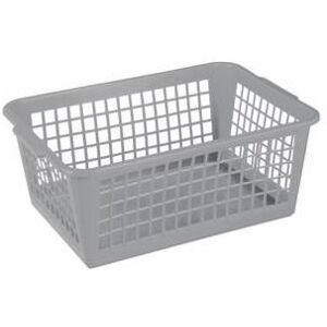 Sunware, Corbeille de rangement, Basic Panier polyvalent large argenté - Publicité Sunware, Corbeille de rangement, Basic Panier polyvalent large argenté - Publicité