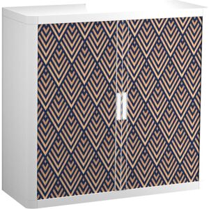 Paperflow, Armoire de bureau, easyOffice Classic Chic Armoire à rideau 62384 1 étagère 110,0 x 41,5 x 104,0 cm (110 x 41.50 x 104 cm) - Publicité Paperflow, Armoire de bureau, easyOffice Classic Chic Armoire à rideau 62384 1 étagère 110,0 x 41,5 x 104,0 cm (110 x 41.50 x 104 cm) - Publicité