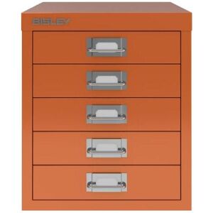 Gamme MultiDrawer Orange Bisley L125 - 5 Tiroirs, 27,9x38x32,5cm - Publicité Gamme MultiDrawer Orange Bisley L125 - 5 Tiroirs, 27,9x38x32,5cm - Publicité