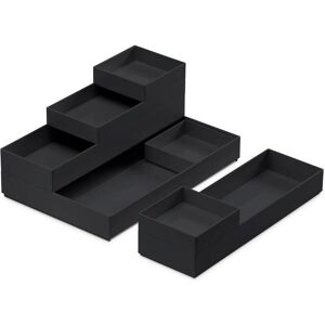 Moxom, Boîte de rangement, Jeu de bacs Modular Trays, 250x170x65mm, 7 pcs., noir (17 cm, 7x) - Publicité Moxom, Boîte de rangement, Jeu de bacs Modular Trays, 250x170x65mm, 7 pcs., noir (17 cm, 7x) - Publicité