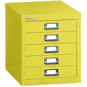 Bisley MultiDrawer Armoire à 5 tiroirs Jaune - Organisateur de Bureau - Publicité Bisley MultiDrawer Armoire à 5 tiroirs Jaune - Organisateur de Bureau - Publicité
