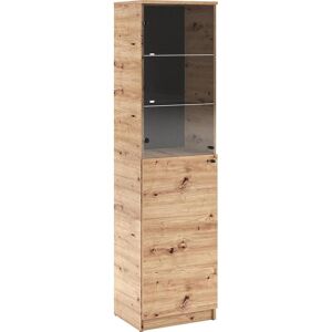 ADRK Furniture, Vitrine + meuble buffet, Evi II Vitrine avec éclairage LED (50 x 40 x 190 cm) - Publicité ADRK Furniture, Vitrine + meuble buffet, Evi II Vitrine avec éclairage LED (50 x 40 x 190 cm) - Publicité