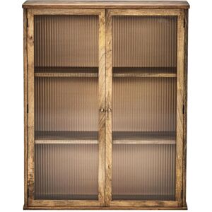 House Doctor, Vitrine + meuble buffet, Wall cabinet, HDBalance, Antique brown (80 x 30 x 100.50 cm) - Publicité House Doctor, Vitrine + meuble buffet, Wall cabinet, HDBalance, Antique brown (80 x 30 x 100.50 cm) - Publicité