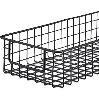 Relaxdays, Corbeille de rangement, 3x panier en fil métallique (41 cm, 3x) - Publicité Relaxdays, Corbeille de rangement, 3x panier en fil métallique (41 cm, 3x) - Publicité