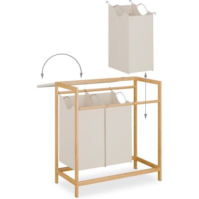 Relaxdays, Panier à linge, Wäschesammler (40 l) - Publicité Relaxdays, Panier à linge, Wäschesammler (40 l) - Publicité
