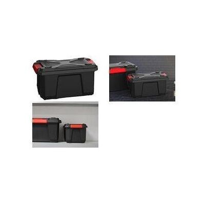 EDA, Boîte de rangement, Aufbewahrungsbox XPERT PRO, 40 L, schwarz/rot aus Polypropylen, robust, stapel- und nestbar, inkl. (40 l) - Publicité EDA, Boîte de rangement, Aufbewahrungsbox XPERT PRO, 40 L, schwarz/rot aus Polypropylen, robust, stapel- und nestbar, inkl. (40 l) - Publicité