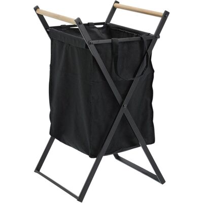 Zeller Present, Panier à linge, Corbeille à linge métal polyester 36.2x35x68.5 cm - Publicité Zeller Present, Panier à linge, Corbeille à linge métal polyester 36.2x35x68.5 cm - Publicité