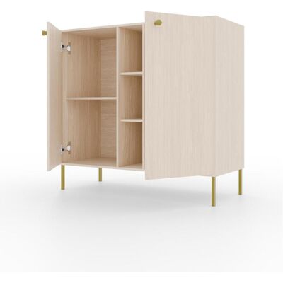 ADRK Furniture, Commode + buffet, Tili 2D 3P Commode (100.50 x 40.80 x 95 cm) - Publicité ADRK Furniture, Commode + buffet, Tili 2D 3P Commode (100.50 x 40.80 x 95 cm) - Publicité