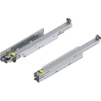 Blum, Coulisses de tiroirs, 760H4500T ZN sortie totale 40 kg, LN=450 - Publicité Blum, Coulisses de tiroirs, 760H4500T ZN sortie totale 40 kg, LN=450 - Publicité
