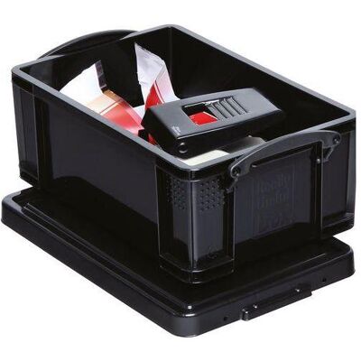 Really Useful Box de rangement - 9L Noir, Compact, Résistante - Publicité Really Useful Box de rangement - 9L Noir, Compact, Résistante - Publicité