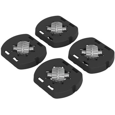 Rotho, Boîte de rangement, Adaptateur de pied avec roulettes pour boîte ALBRIS (14 cm, 45 l) - Publicité Rotho, Boîte de rangement, Adaptateur de pied avec roulettes pour boîte ALBRIS (14 cm, 45 l) - Publicité