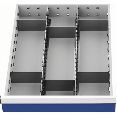 HP Autozubehör, Armoire pour atelier, Matériau de la cloison de tiroir Hauteur frontale 150 mm 2 cloisons longitudinales/6 cloisons (45 cm, 15 cm) - Publicité HP Autozubehör, Armoire pour atelier, Matériau de la cloison de tiroir Hauteur frontale 150 mm 2 cloisons longitudinales/6 cloisons (45 cm, 15 cm) - Publicité