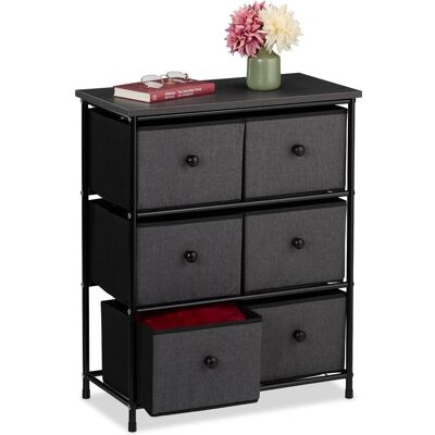 Relaxdays, Commode + buffet, Commode (60 x 32 x 73 cm) - Publicité Relaxdays, Commode + buffet, Commode (60 x 32 x 73 cm) - Publicité