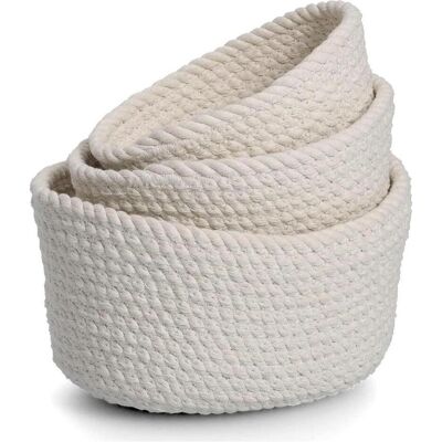 Zeller Present, Corbeille de rangement, Bol de rangement (17 cm, 3x) - Publicité Zeller Present, Corbeille de rangement, Bol de rangement (17 cm, 3x) - Publicité