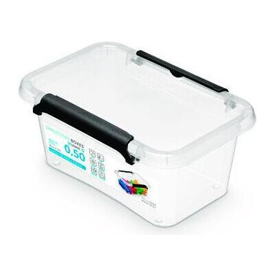 Orplast, Boîte de rangement, Boîte de stockage Simple Boîte, 500ml, transparente (9.50 cm) - Publicité Orplast, Boîte de rangement, Boîte de stockage Simple Boîte, 500ml, transparente (9.50 cm) - Publicité