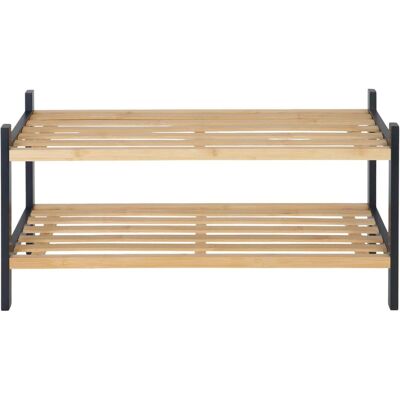 Relaxdays, Armoire à chaussures, Schuhregal Bambus 2 Ebenen (70 x 26 x 33 cm) - Publicité Relaxdays, Armoire à chaussures, Schuhregal Bambus 2 Ebenen (70 x 26 x 33 cm) - Publicité