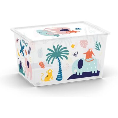 Keter, Boîte de rangement, Platzsparender Box-Stil mit Rädern (38.50 cm, 50 l) - Publicité Keter, Boîte de rangement, Platzsparender Box-Stil mit Rädern (38.50 cm, 50 l) - Publicité