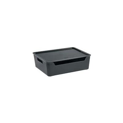 Boîte de rangement Cep Modèle Bella - Gris, 9,15L, Empilable - Publicité Boîte de rangement Cep Modèle Bella - Gris, 9,15L, Empilable - Publicité