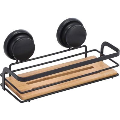 MSV, Rangement pour salle de bains, Porte-ustensiles de salle de bains Nature/noir mat, 25.5 cm - Publicité MSV, Rangement pour salle de bains, Porte-ustensiles de salle de bains Nature/noir mat, 25.5 cm - Publicité