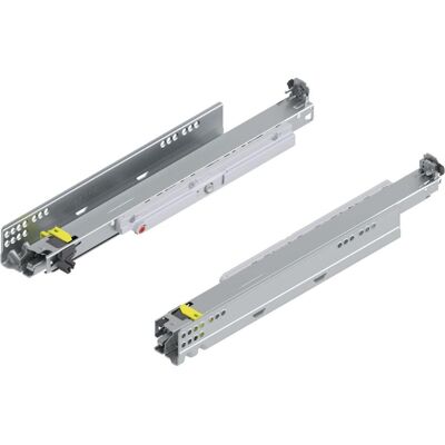 Blum, Coulisses de tiroirs, 760H4200T ZN sortie totale 40 kg, LN=420 - Publicité Blum, Coulisses de tiroirs, 760H4200T ZN sortie totale 40 kg, LN=420 - Publicité