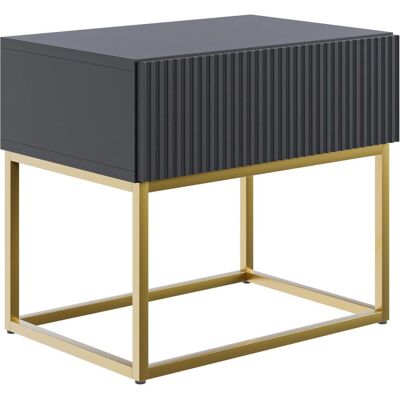 Selsey, Table de chevet, Veldio (50 x 35.60 x 44 cm) - Publicité Selsey, Table de chevet, Veldio (50 x 35.60 x 44 cm) - Publicité