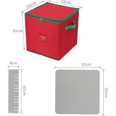 Relaxdays, Boîte de rangement, Boîte à boules de Noël (33 cm) - Publicité Relaxdays, Boîte de rangement, Boîte à boules de Noël (33 cm) - Publicité