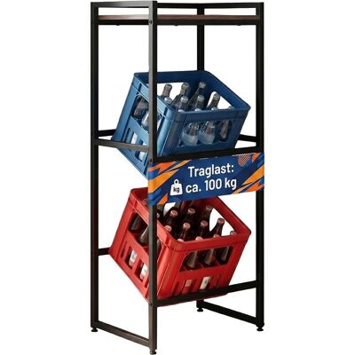 Relaxdays, Étagère, Étagère caisses boissons (47 x 32 x 117 cm) - Publicité Relaxdays, Étagère, Étagère caisses boissons (47 x 32 x 117 cm) - Publicité